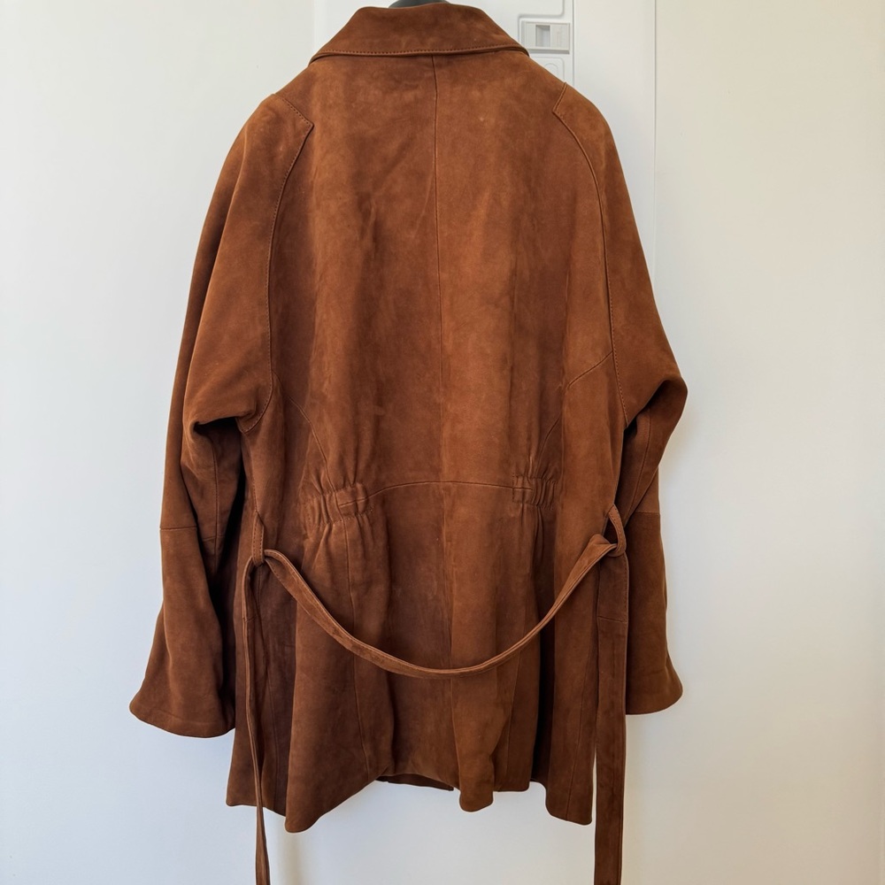Y2K Vintage Brown Suede women’s Jacket size M - Picture 4 of 14